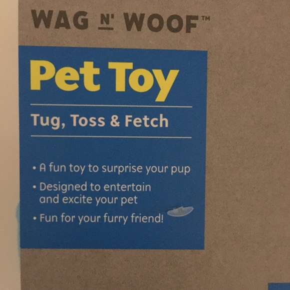 NEW Dog Toy with Squeaker Blue Western Cowboy Boot Tug Toss Fetch | Wag & Woof - Picture 3 of 6